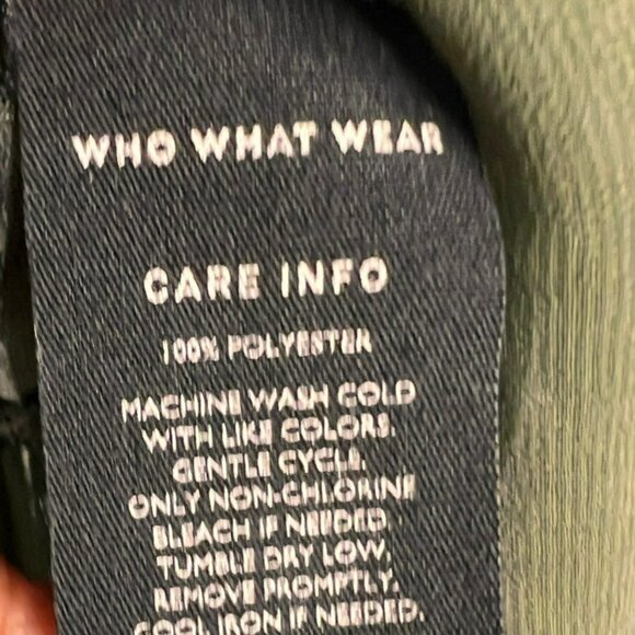 COPY - Who What Wear Olive Green Sheer Fabric Girls Top Sku 1055 Size XS - Picture 7 of 12